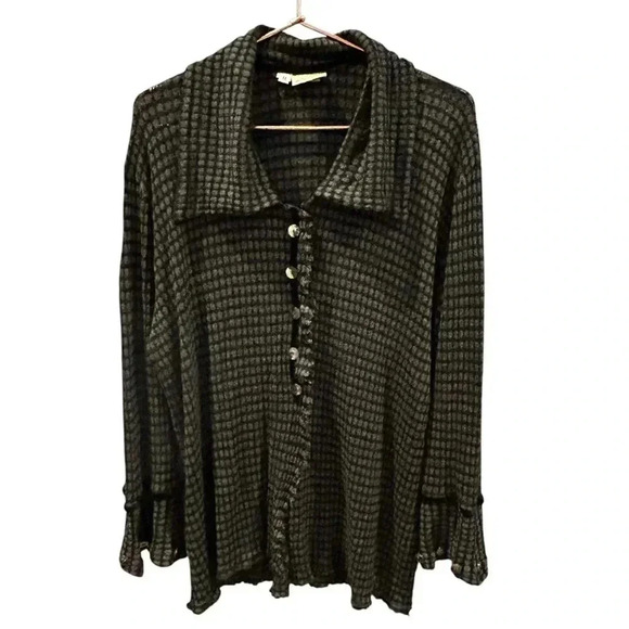 Papike People black button up sweater size M - Picture 6 of 13